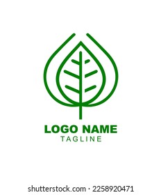 Agriculture business logo template unique green vector image
