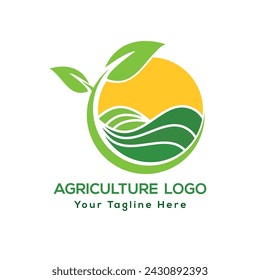 Agriculture Business seeds and Harvest logo