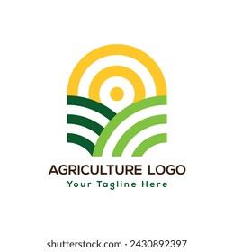 Semillas de negocios agrícolas y logotipo de cosecha