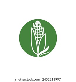 Agriculture corn vector icon design template