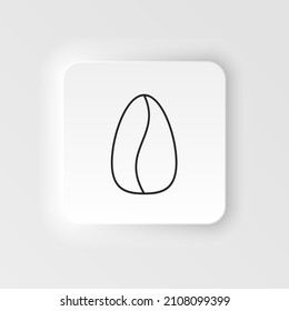 Agriculture, cotton plant icon. Simple element illustration natural concept. Agriculture, cotton plant icon. Neumorphic style vector icon