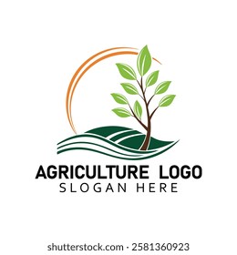 Agriculture Creative vector templates abstract typography colorful logo design