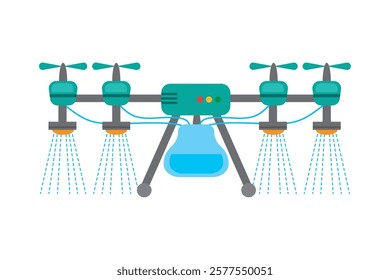 An agriculture drone designed for crop spraying and field monitoring