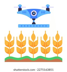 Eine agrarische Drohnentechnologie-Symbol