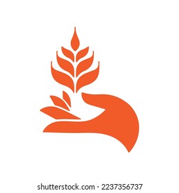 Agriculture or environment care logo design vector