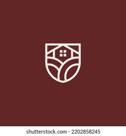 Agriculture Farm Barn Logo Template Vector Illustration