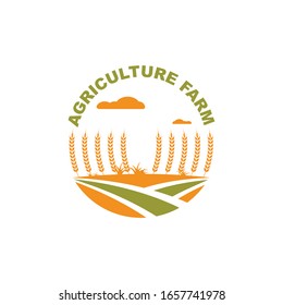 agriculture farm icon logo vector design 
