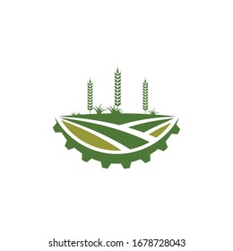 agriculture farm icon logo vector design 