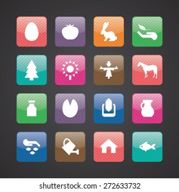 agriculture, farm icons universal set for web and mobile
