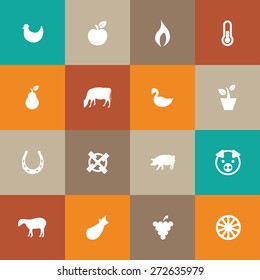 agriculture, farm icons universal set for web and mobile

