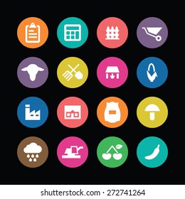 agriculture, farm icons universal set for web and mobile

