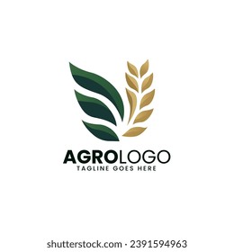 Design-Vorlage für das Logo des landwirtschaftlichen Betriebs, Agro-Logo