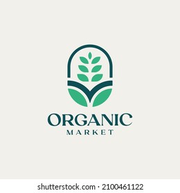 Agriculture Farm Organic Product Logo Template