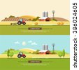 farmland flat illustration