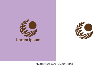 Agriculture Farming Cultivation Agronomy unique logo design illustration