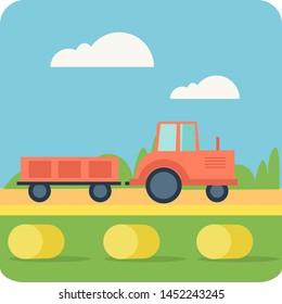 Agriculture and Farming in flat style.
