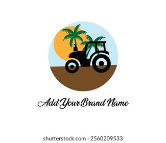 Agriculture farming logo Royalty Free Vector Image