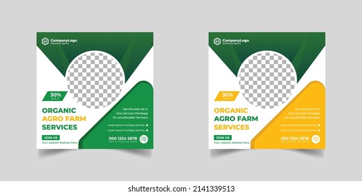 servicios agrícolas o Lawn Mower Garden Service Social Media postner banner and cover template o agroindustria, agricultura, agricultura, agricultura, agricultura orgánica