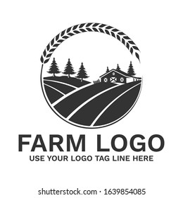 Agriculture Feed Storage Farm Logo Design Template
