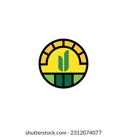 Agriculture first logo icon vector template