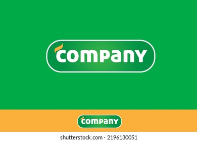 agriculture, fresh fruit, nut green framed logo design