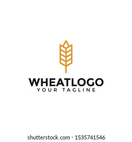 Agriculture Grain Wheat Logo Design Template