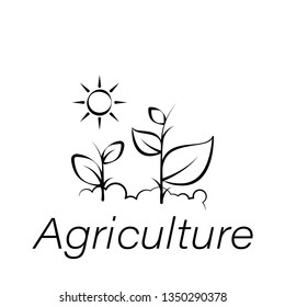 agriculture hand draw icon. Element of farming illustration icons. Signs and symbols can be used for web, logo, mobile app, UI, UX