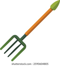 Agriculture Hand Fork With white background