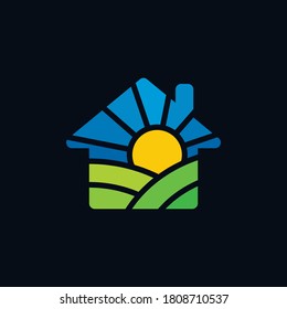 Agriculture House Logo Template Design Vector