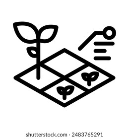  Agriculture icon. Parts of plantsresearch on plants