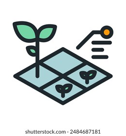  Agriculture icon. Parts of plantsresearch on plants