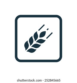 Agriculture icon Rounded squares button, on white background 