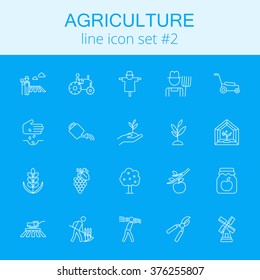 Agriculture icon set.