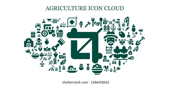  agriculture icon set. 93 filled agriculture icons. Simple modern icons about  - Crop, Shovel, Wheelbarrow, Rake, Salad, Rice, Chick, Tomato, Farming, Strawberry, Chicken, Windmill