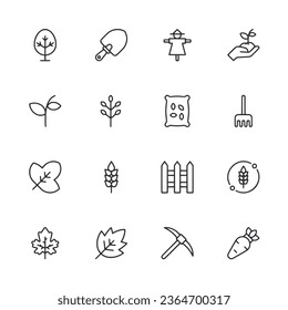 Agrarsymbol-Skizze, Vektorgrafik