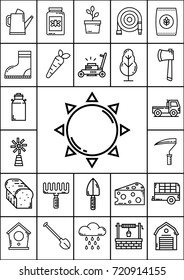 Agriculture icon set, Vector
