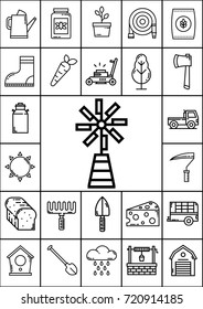 Agriculture icon set, Vector