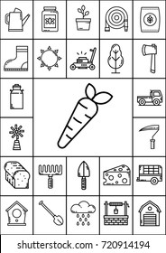 Agriculture icon set, Vector