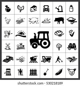  Agriculture Icon Vector Illustration