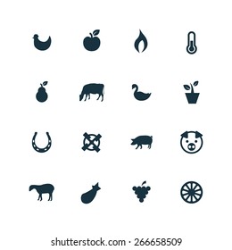 agriculture Icons Vector set
