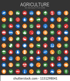 Agriculture icons for web and user interface design