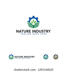 Agriculture Industry logo designs vector, Nature Industry Logo symbol