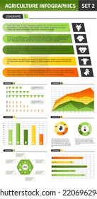 agriculture infographic set