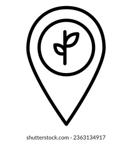 Agriculture land or Plant Vector Icon, Lineal style icon, from Agriculture icons collection, isolated on white Background.