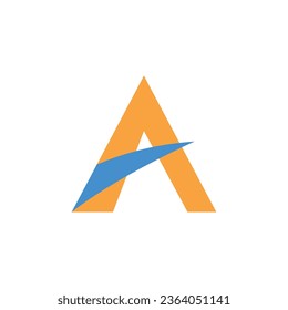 Letra agrícola modelo vectorial de logotipo A