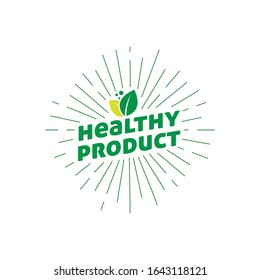 Agriculture lettering, Sunburst Template for banner, annual report, prints,flyer, booklet, web
