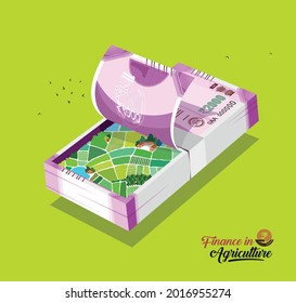 agriculture loan concept in vector