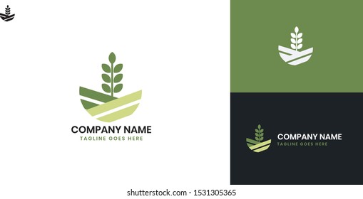 Agriculture logo - All elements on this template are editable with vector software, suitable for Agriculture Business / Industry.