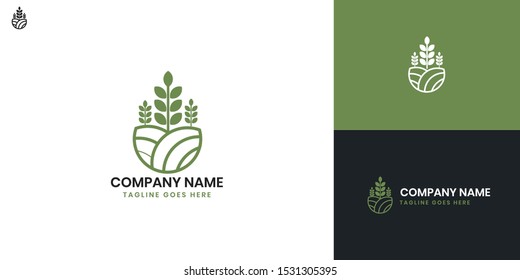 Agriculture logo - All elements on this template are editable with vector software, suitable for Agriculture Business / Industry.