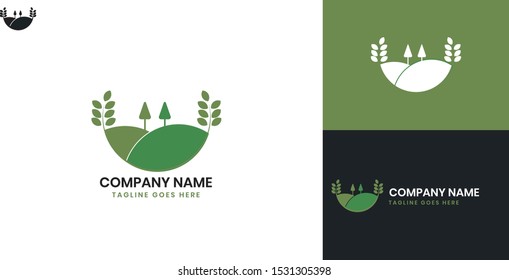 Agriculture logo - All elements on this template are editable with vector software, suitable for Agriculture Business / Industry.